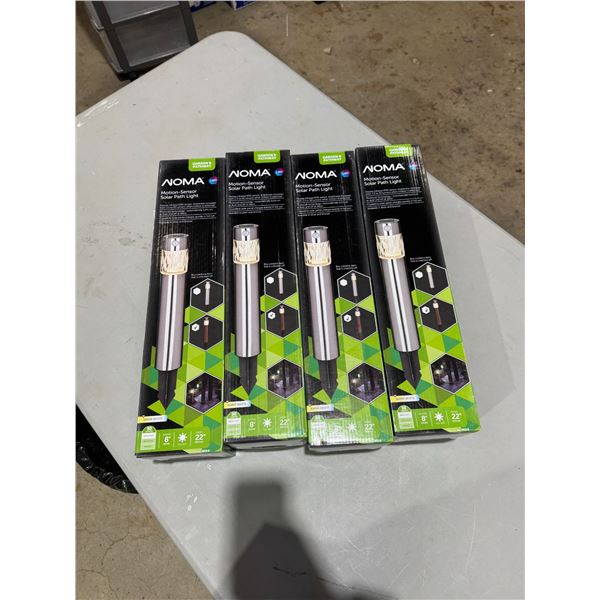 Noma motion sensor solar path lights 22 inches tall