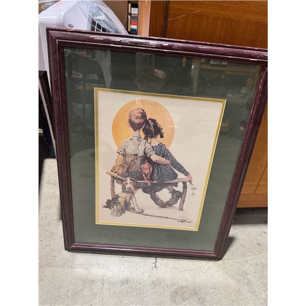 Norman Rockwell wall hanging