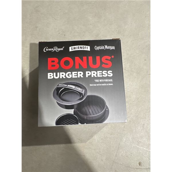 Burger press