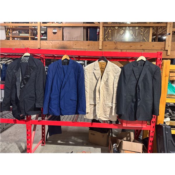 4 suit coats 3 pants