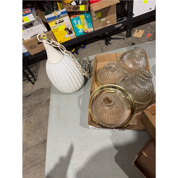 Light fixture and light shades