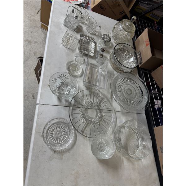 Assorted serving dishes