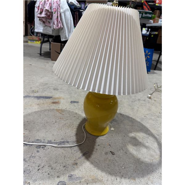 Yellow table lamp