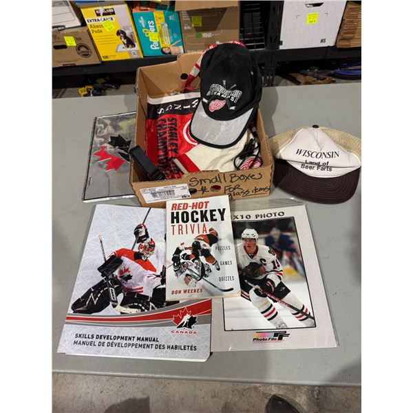 Cap hockey books license plate