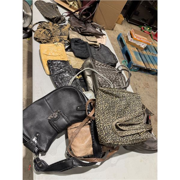 Large lot of purses