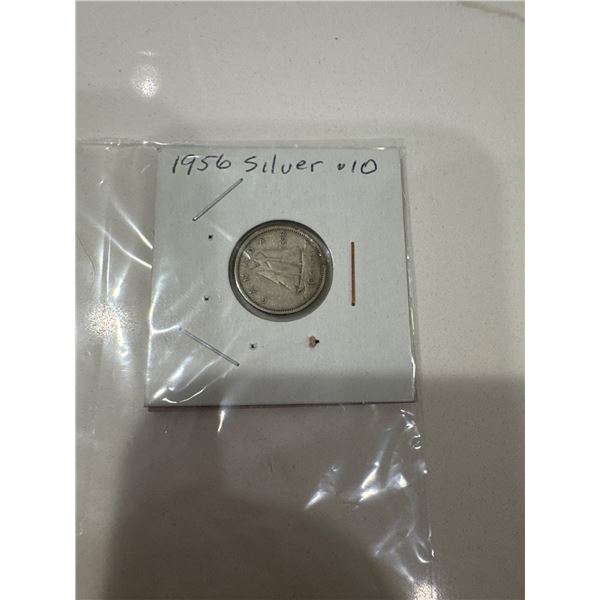 1956 silver dime