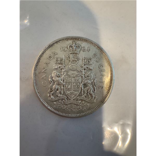 Canada 1964 silver 50 cents