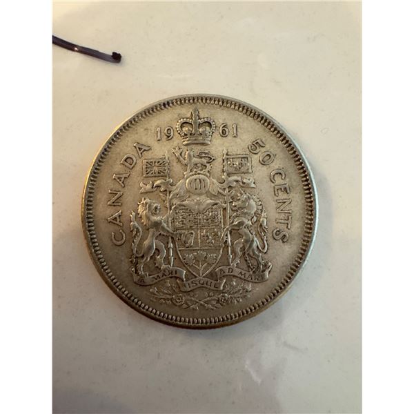 Canada 1961 silver 50 cents