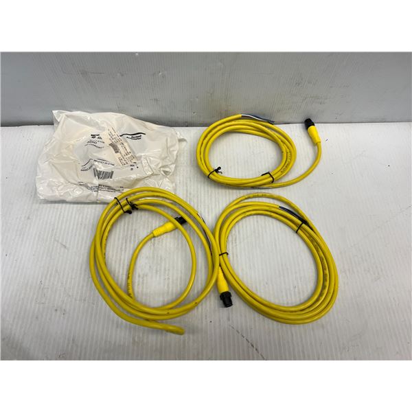 Lot of (4) Allen-Bradley #889D-M5AC-2 Cord Sets