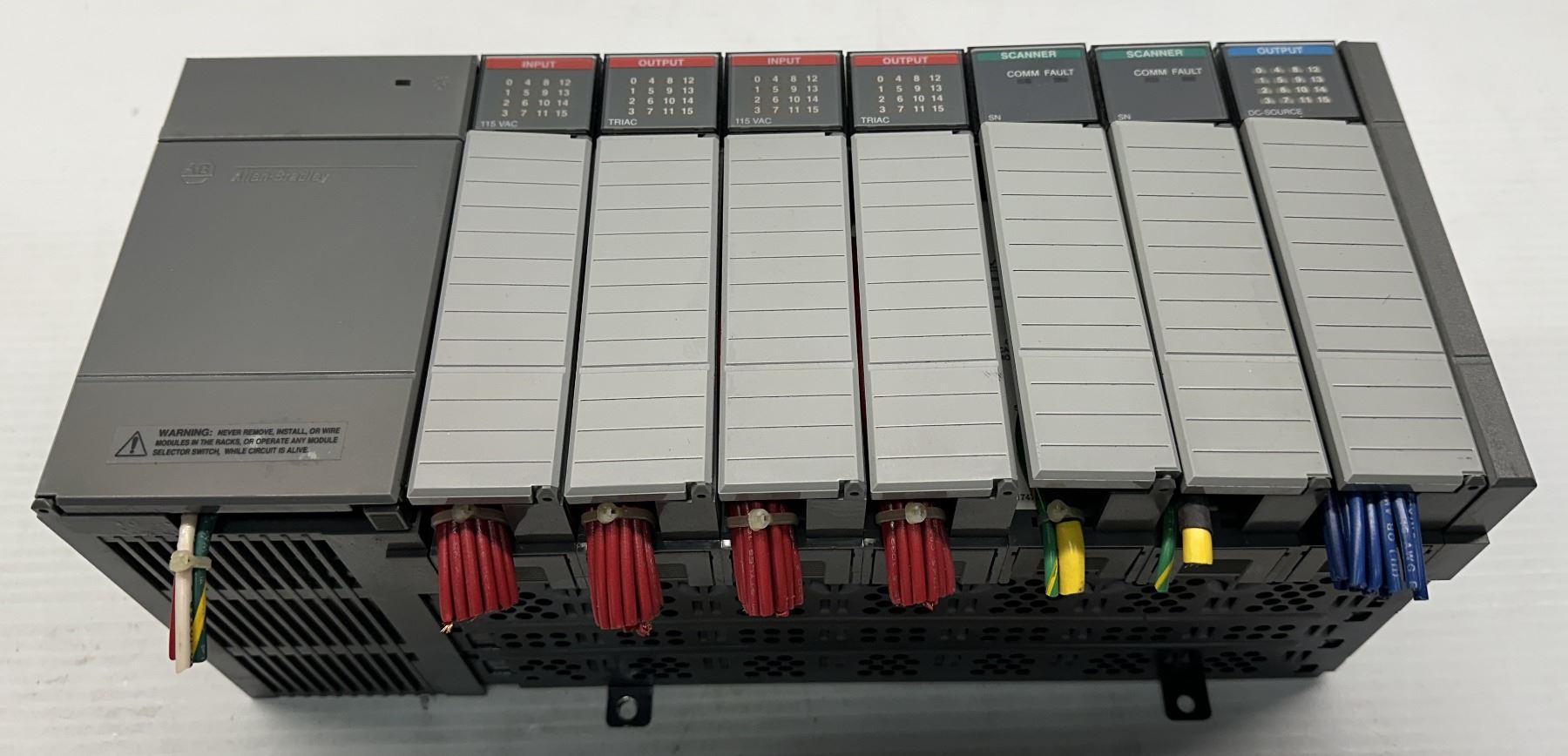 Allen Bradley #1746-A7 SLC500 7-Slot Rack w/#1746-P2 SLC500 Power ...