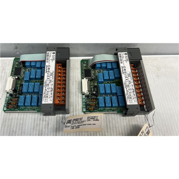 (2) Allen-Bradley #1746-OW16 Output Modules
