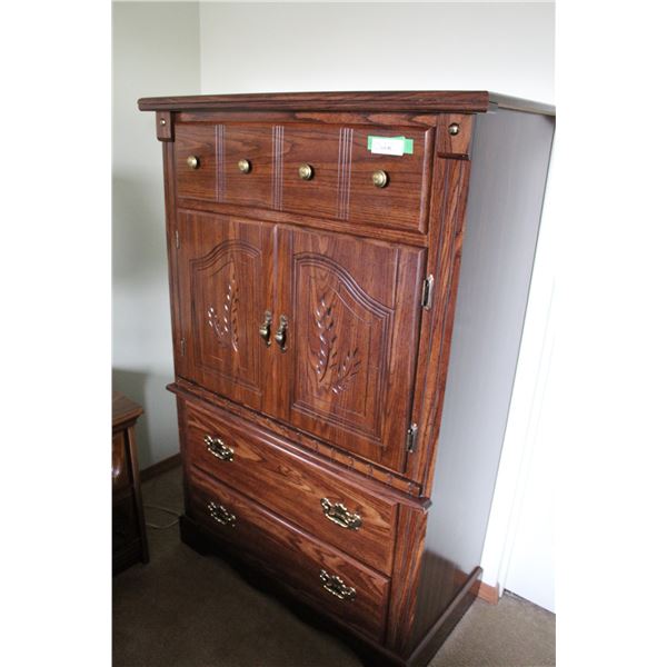 **Three Drawer & Two Door Hutch Dresser - 36" x 18" x 34"