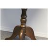 Image 4 : **Round Pedestal End Table - 18" x 25" - Some Wear, as Pictured
