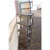 Image 2 : **Five Tiered Metal Shelving Corner Unit - 48"Tall  x 9" Deep