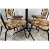 Image 2 : **Vintage Arborite Table & Matching Four Chairs - Table Measurements: 41.5" x 29"