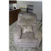 Image 1 : **Grey Striped Recliner Chair - Works