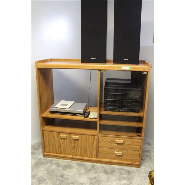 **TV Stand w/Glass Door (Electronics NOT Included) - 49" x 18" 54"