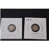 Image 4 : (2) Canadian Five Cent Coins: 1910 & 1917