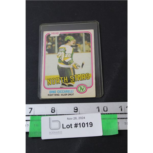 Dino Ciccarelli 1981-82 OPC Rookie Hockey Card