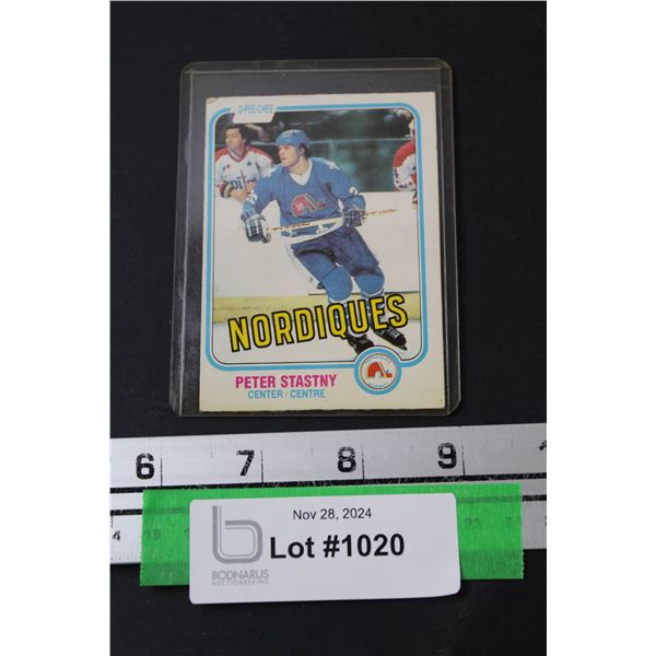 Peter Stastny 1981-82 OPC Rookie Hockey Card