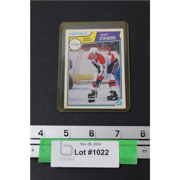 Scott Stevens 1983-84 OPC Rookie Hockey Card