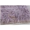 Image 2 : Purple Faux Fur Rug - Some Staining, as Pictured - 23" x 34"