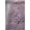 Image 4 : Purple Faux Fur Rug - Some Staining, as Pictured - 23" x 34"