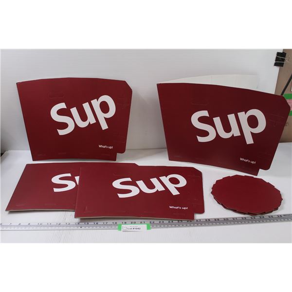 (4) SUP Cardboard Displays - 12" x 17"