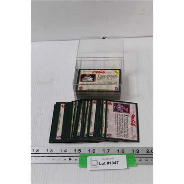 Coca Cola Collector Information Cards in Case