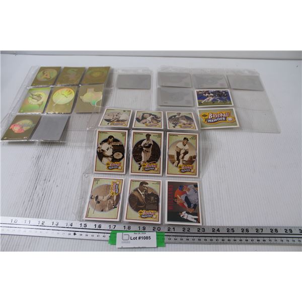 Assorted 1991 Hall of Hero's Baseball Cards & Team Holographic Cards