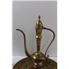 Image 3 : Antique Ornate Brass Middle Eastern Tea Set