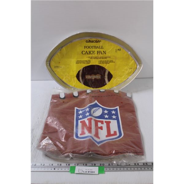 Football Cake Pan & Extra Large Inflatable Football