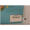 Image 2 : Hammond World Map Approx. 49.5" Wide x 33.25" Tall