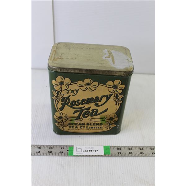 Vintage Rosemary Tea Tin