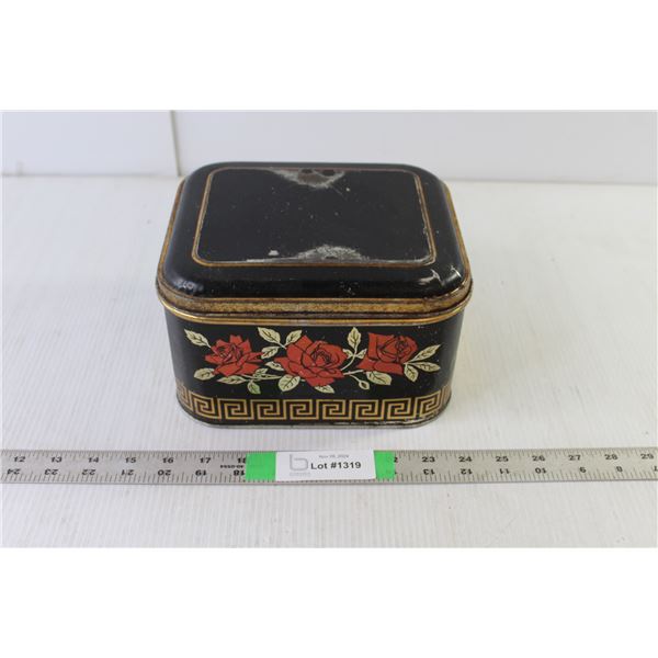 Vintage Roses Tin