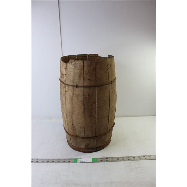 Antique Wooden Barrel