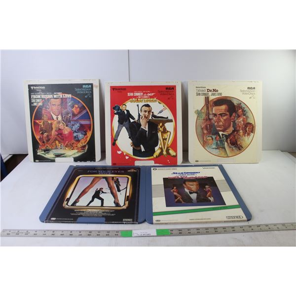 (5) RCA Video Discs- James Bond