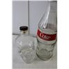 Image 3 : (3) Glass Bottles- Coke 13" Tall, Skull & Dutchmen Dairy