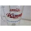 Image 2 : 8.25" Tall Hamm's Beer Glass Pitcher