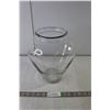 Image 1 : Glass Vase- 11" Tall x Approx. 8.5" Wide
