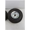 Image 3 : (2) 4.10/ 3.50- 4 Small Industrial Tires- Both Hold Air