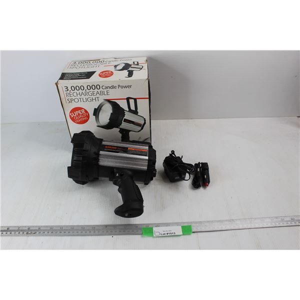 3,000,000 Candle Power Rechargeable Spotlight, As Is