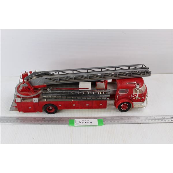 City Of Troy American La France Plastic Fire Engine- As Is