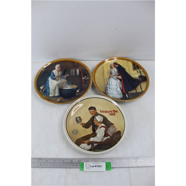 (3) Various Knowles Collector Plates