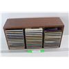 Image 1 : (34) Various CDs w/ Rack 17'' x 5.5'' x 9'' , Steve Earle, Chuck Berry, Misc.
