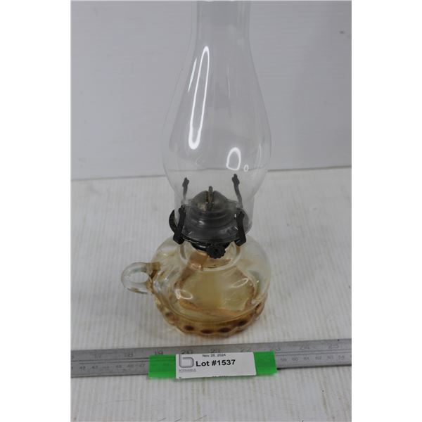 Unmarked Clear Kerosene lamp- As Is