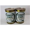 Image 2 : (2) 1 Litre Quaker State Super Blend 10w 30 Motor Oil Cans- Both Full