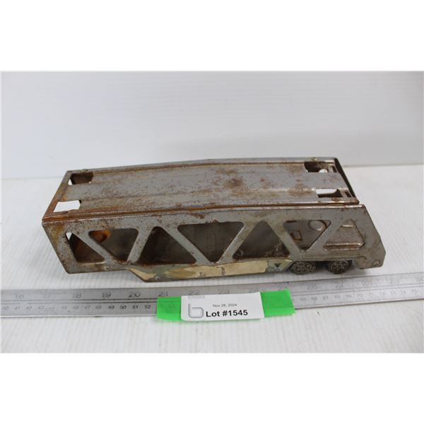 Metal Tonka Truck Car Hauler Trailer- As Is