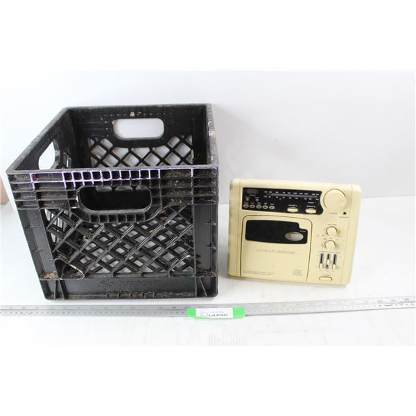 Linear Seies Digital Am/Fm Cd Player Car Radio, Milk Crate 13'' x 13'' x 11''
