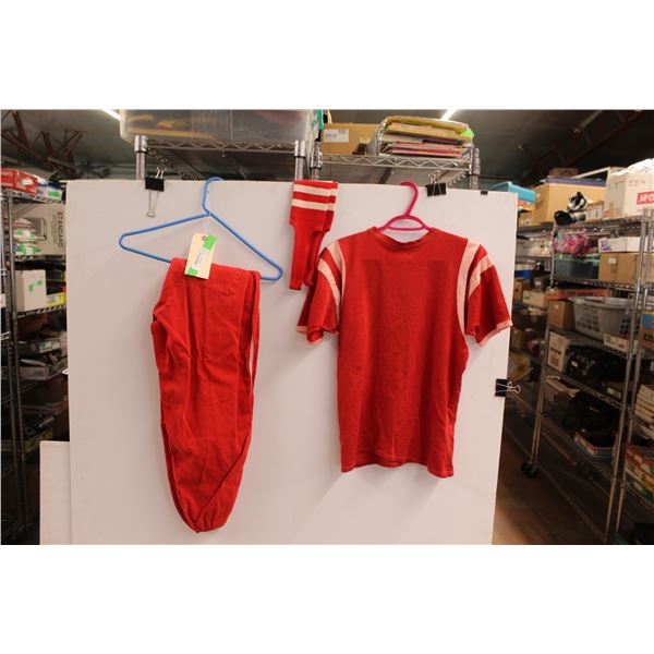 * Red Baseball Uniform Set - Shirt and Pants - Size S